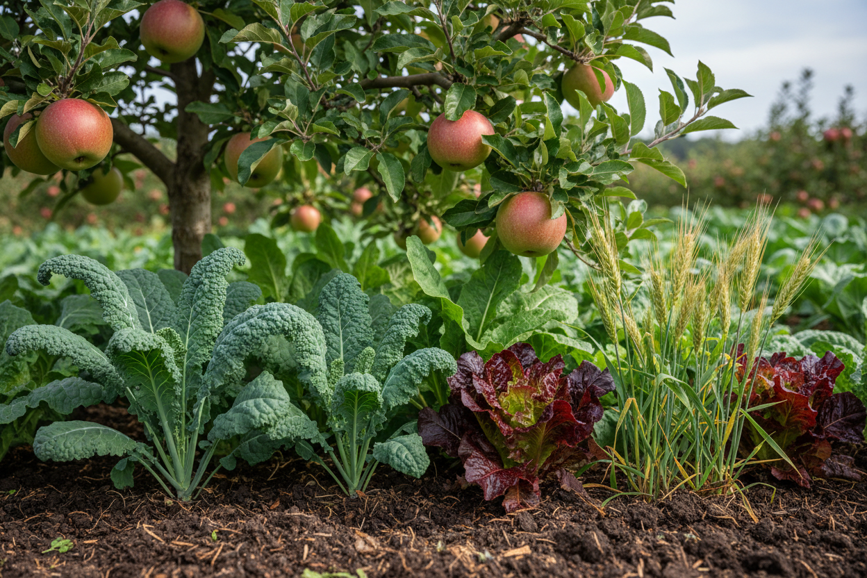 Variety of Healthy Crops